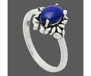 Lapis Lazuli Ring size-6 EXR03479 R-1721, 7x5 mm