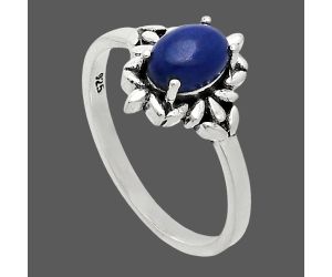 Lapis Lazuli Ring size-7 EXR03482 R-1721, 7x5 mm