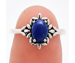 Lapis Lazuli Ring size-6 EXR03483 R-1721, 7x5 mm