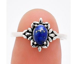 Lapis Lazuli Ring size-7 EXR03484 R-1721, 7x5 mm