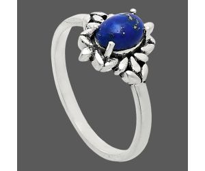 Lapis Lazuli Ring size-7 EXR03484 R-1721, 7x5 mm