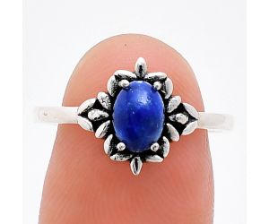 Lapis Lazuli Ring size-8 EXR03485 R-1721, 7x5 mm