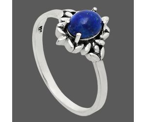 Lapis Lazuli Ring size-8 EXR03485 R-1721, 7x5 mm