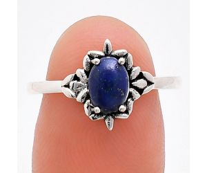 Lapis Lazuli Ring size-8 EXR03487 R-1721, 7x5 mm