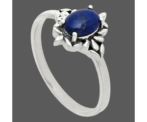 Lapis Lazuli Ring size-8 EXR03487 R-1721, 7x5 mm