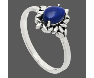 Lapis Lazuli Ring size-8 EXR03489 R-1721, 7x5 mm