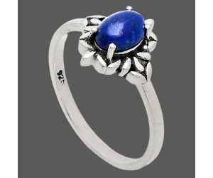 Lapis Lazuli Ring size-8 EXR03490 R-1721, 7x5 mm