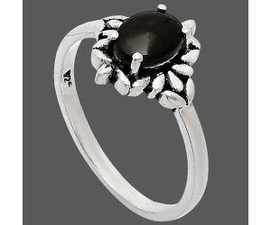 Black Onyx Ring size-7 EXR03510 R-1721, 7x5 mm