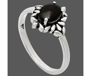 Black Onyx Ring size-8 EXR03511 R-1721, 7x5 mm