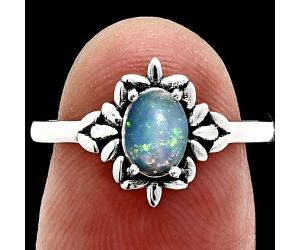 Ethiopian Opal Ring size-7 EXR03533 R-1721, 7x5 mm