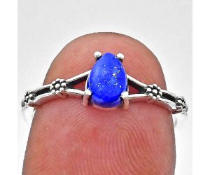 Lapis Lazuli Ring size-8 EXR03635 R-1720, 7x5 mm