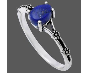 Lapis Lazuli Ring size-8 EXR03635 R-1720, 7x5 mm