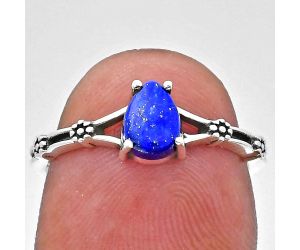 Lapis Lazuli Ring size-7 EXR03636 R-1720, 7x5 mm