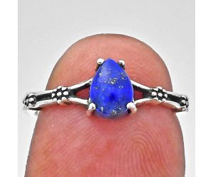 Lapis Lazuli Ring size-6 EXR03637 R-1720, 7x5 mm