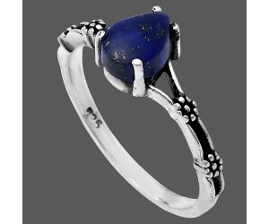 Lapis Lazuli Ring size-6 EXR03637 R-1720, 7x5 mm