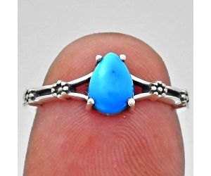 Sleeping Beauty Turquoise Ring size-6 EXR03640 R-1720, 7x5 mm