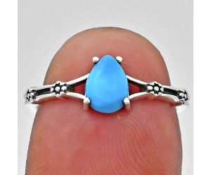 Sleeping Beauty Turquoise Ring size-7 EXR03643 R-1720, 7x5 mm