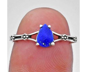 Lapis Lazuli Ring size-6.5 EXR03646 R-1720, 7x5 mm