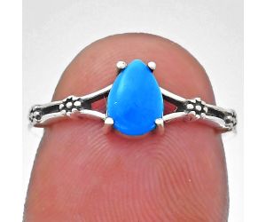 Sleeping Beauty Turquoise Ring size-6 EXR03649 R-1720, 7x5 mm