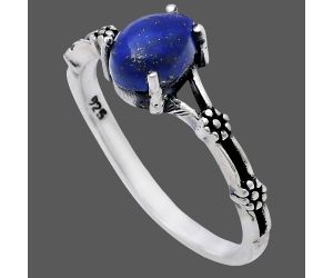 Lapis Lazuli Ring size-6 EXR03651 R-1720, 7x5 mm