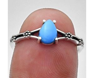 Sleeping Beauty Turquoise Ring size-8 EXR03652 R-1720, 7x5 mm