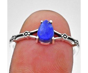 Lapis Lazuli Ring size-9 EXR03655 R-1720, 7x5 mm