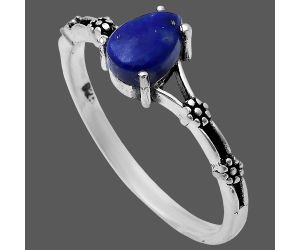 Lapis Lazuli Ring size-9 EXR03655 R-1720, 7x5 mm