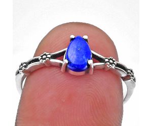 Lapis Lazuli Ring size-8.5 EXR03656 R-1720, 7x5 mm