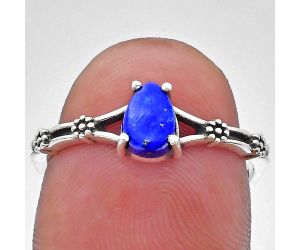 Lapis Lazuli Ring size-8 EXR03657 R-1720, 7x5 mm