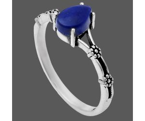 Lapis Lazuli Ring size-7 EXR03661 R-1720, 7x5 mm