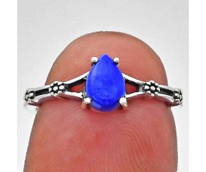 Lapis Lazuli Ring size-6 EXR03664 R-1720, 7x5 mm