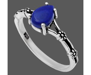 Lapis Lazuli Ring size-6 EXR03664 R-1720, 7x5 mm