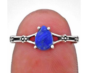 Lapis Lazuli Ring size-6 EXR03669 R-1720, 7x5 mm