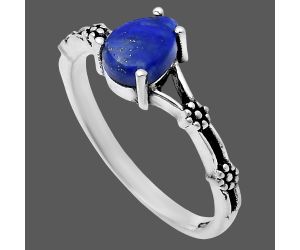 Lapis Lazuli Ring size-6 EXR03669 R-1720, 7x5 mm