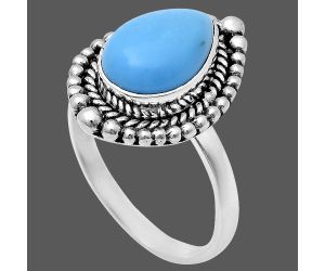 Sleeping Beauty Turquoise Ring size-8.5 EXR03676 R-1154, 8x12 mm