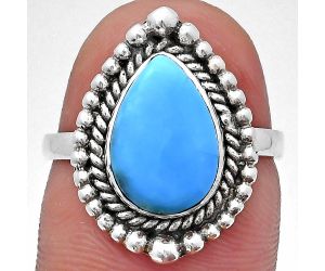 Sleeping Beauty Turquoise Ring size-7 EXR03688 R-1154, 8x12 mm