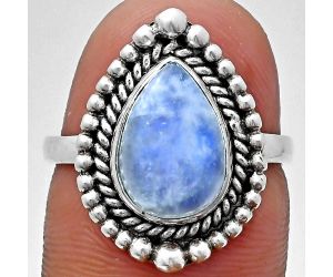 Rainbow Moonstone Ring size-7 EXR03690 R-1154, 8x12 mm