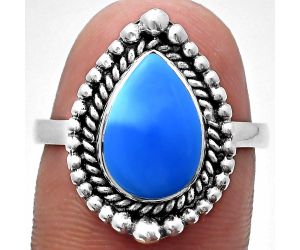 Sleeping Beauty Turquoise Ring size-8.5 EXR03700 R-1154, 8x12 mm