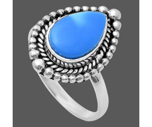 Sleeping Beauty Turquoise Ring size-8.5 EXR03700 R-1154, 8x12 mm