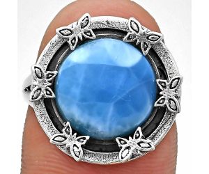 Larimar (Dominican Republic) Ring size-7 EXR03723 R-1716, 12x12 mm