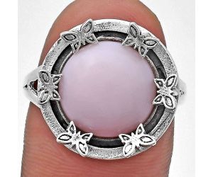 Pink Opal Ring size-8 EXR03728 R-1716, 12x12 mm