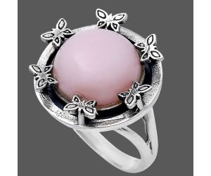 Pink Opal Ring size-8 EXR03728 R-1716, 12x12 mm