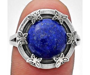 Lapis Lazuli Ring size-9.5 EXR03733 R-1716, 12x12 mm