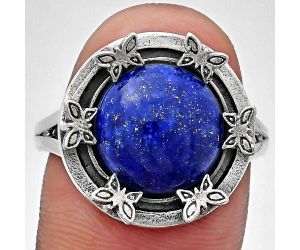 Lapis Lazuli Ring size-9.5 EXR03741 R-1716, 12x12 mm