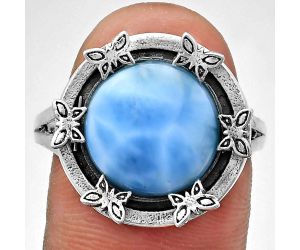 Larimar (Dominican Republic) Ring size-9.5 EXR03745 R-1716, 12x12 mm