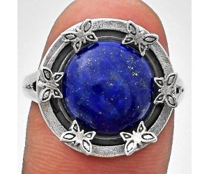 Lapis Lazuli Ring size-9 EXR03749 R-1716, 12x12 mm