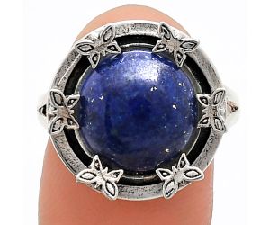 Lapis Lazuli Ring size-7.5 EXR03760 R-1716, 12x12 mm