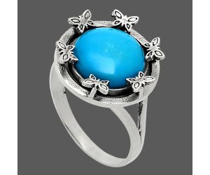 Sleeping Beauty Turquoise Ring size-9.5 EXR03764 R-1716, 12x12 mm