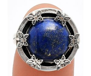 Lapis Lazuli Ring size-7 EXR03766 R-1716, 12x12 mm