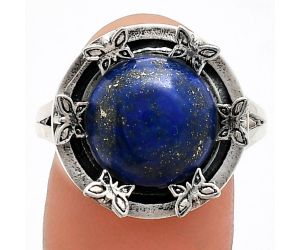 Lapis Lazuli Ring size-9.5 EXR03769 R-1716, 12x12 mm